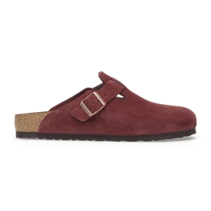 Birkenstock Boston Burgundy - Suede Leather Zinfandel
