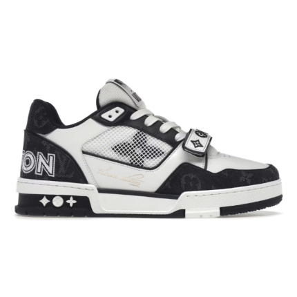 Louis Vuitton LV Trainer - Velcro Strap Monogram Denim Black White