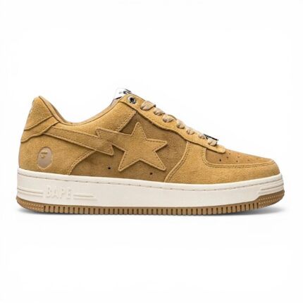 A Bathing Ape Bape Sta Beige Suede Men's