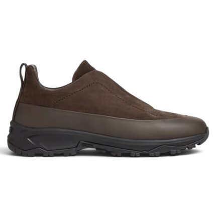 Zegna Triple Stitch Monte Sneakers | Dark Brown