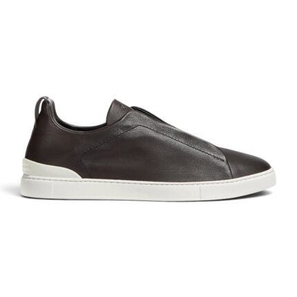 Zegna Triple Stitch Secondskin Dark Brown
