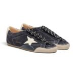 Golden Goose True-Star in dark blue suede with white nappa leather - Image 3