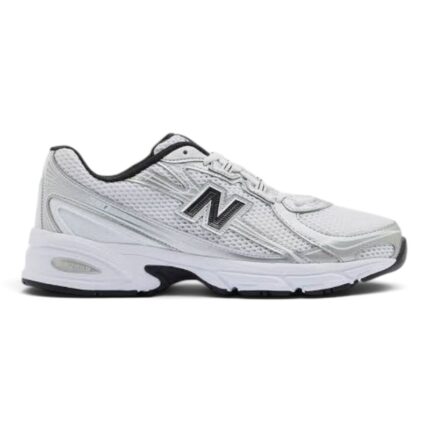 New Balance 740 White Silver Metallic Black