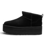 UGG UGG Classic Ultra Mini Platform Boots Black - Image 4