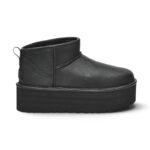 UGG UGG Classic Ultra Mini Platform Boots Black Leather