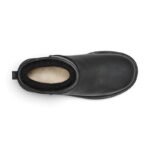 UGG UGG Classic Ultra Mini Platform Boots Black Leather - Image 4