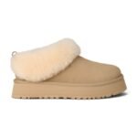 UGG Tazzelle Logo Patch Slippers - Beige