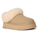 UGG Tazzelle Logo Patch Slippers - Beige - Image 2