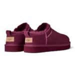 UGG Women’s Classic Micro Boot – Burnt Magenta - Image 4