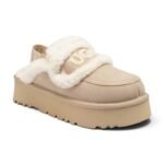 UGG Chloe Fluffy Platform Scuff - Beige - Image 2