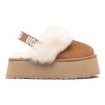 UGG Funkette Platform Mules - Chestnut