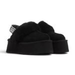 UGG Funkette Platform Mules - Black - Image 2