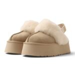 UGG Funkette Platform Mules - Beige - Image 2