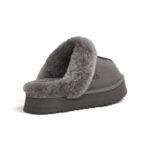 UGG Women’s Disquette Shearling Platform Slippers - Grey - Image 4