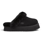 UGG Women’s Disquette Shearling Platform Slippers - Black