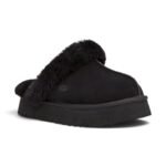 UGG Women’s Disquette Shearling Platform Slippers - Black - Image 2