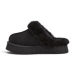 UGG Women’s Disquette Shearling Platform Slippers - Black - Image 3
