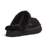 UGG Women’s Disquette Shearling Platform Slippers - Black - Image 4