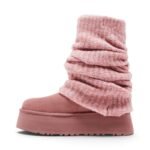 UGG Women’s Classic Mini Dipper legwarmer Boot – Pink Dawn - Image 2