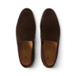 Loro Piana Summer Walk Suede Chocolate Loafers - Image 3