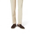 Loro Piana Summer Walk Suede Chocolate Loafers - Image 7