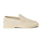 Loro Piana Summer Walk Suede Nougat Loafers