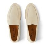 Loro Piana Summer Walk Suede Nougat Loafers - Image 3