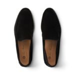 Loro Piana Summer Walk Suede Black Loafers - Image 4